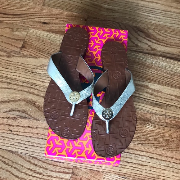 Tory Burch Shoes - Tory Burch Thora Sandals Gold